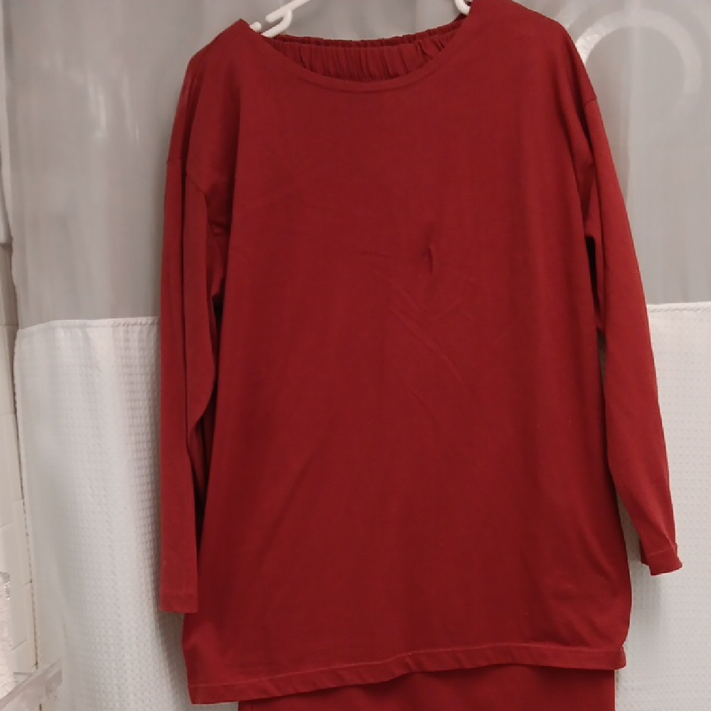 Newport Red Long Sleeve Dress